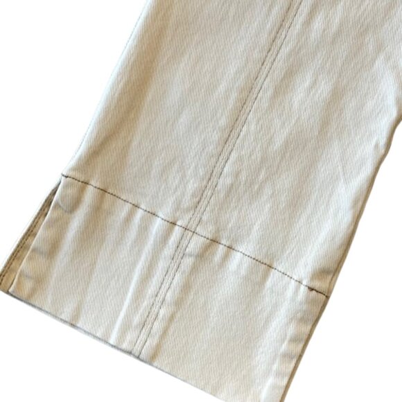 Democracy Ab Solution High Rise Kick Flare Pant Women's 14P Ecru NWT - Picture 4 of 9